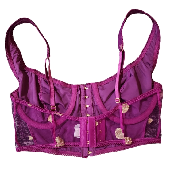 Womens Out From Under by UO Magenta Bustier Lingerie Top Size Medium - Picture 2 of 11